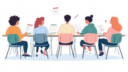 Engaged Students in College Lecture Hall Setting