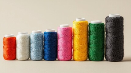Colorful Spools of Thread