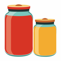 jar white background vector art illustration
