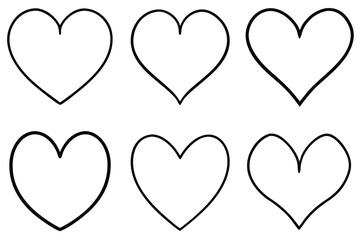 Hand drawn heart images for unique decor ideas