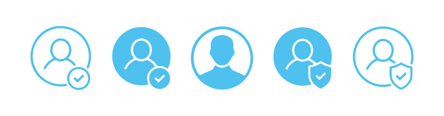 User profile icon set. Avatar, user profile, person icon, gender neutral silhouette, profile picture. Vector Illustration eps 10