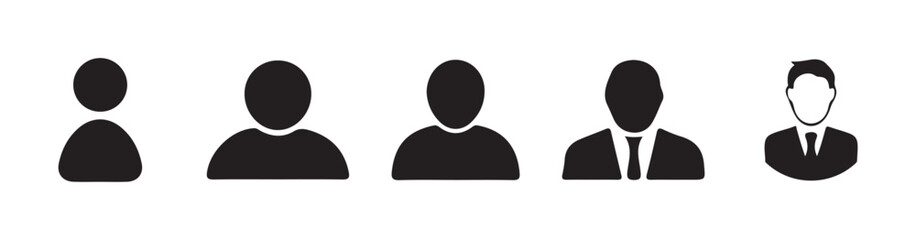 Avatar, user profile, person icon, People icon set in flat style. User member vector icon set. user interface illustration sign collection. Vector illustration Eps 10