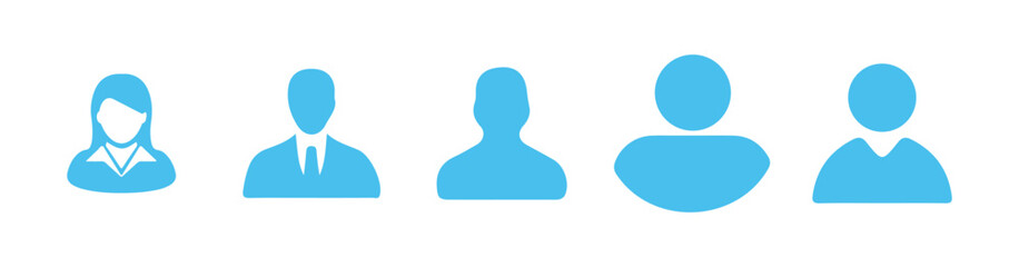 Avatar, user profile, person icon, People icon set in flat style. User member vector icon set. user interface illustration sign collection. Vector illustration Eps 10