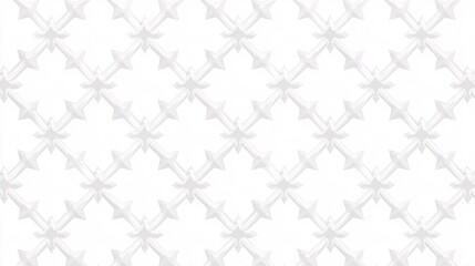 Elegant White Pattern with Stylized Birds on Soft Background