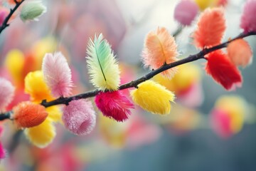 In Finland, Easter is a time for fun springtime traditions, including decorating branches with feathers. Families gather to enjoy the bright colors of the season and the company of loved ones