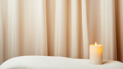 Cozy reading nook with candlelight ambiance, perfect for romantic evenings and quiet moments.