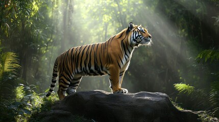 A black bear climbing a tree, with dense green leaves all around