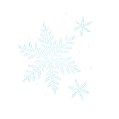 幻想のスノーフレーク – 透過アイソレーション素材