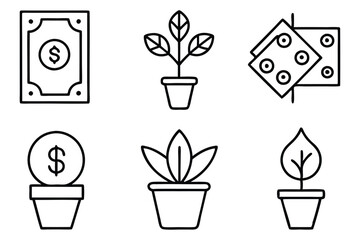 Money and Plant Grow Wealth Together With Care