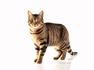 Obraz premium cat on white background