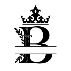 Regal Split monogram Name Customisation svg