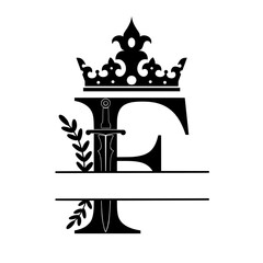 Regal Split monogram Name Customisation svg