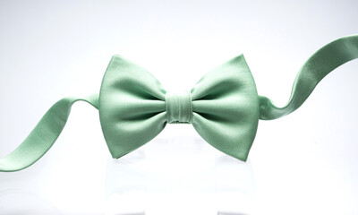 Mint green bow tie elegant formal wear fashion accessory stylish neckwear for men weddings and events