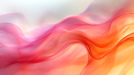 Obraz premium Abstract pink and orange wave background.