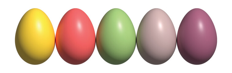 colorful easter eggs. easter egg decoration flat illustration