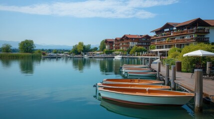 Scenic Lakeside Resort with Private Docks and Boats