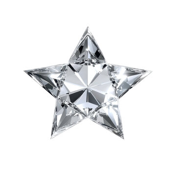 stunning star shaped diamond with sharp facets, reflecting light beautifully and creating celestial theme