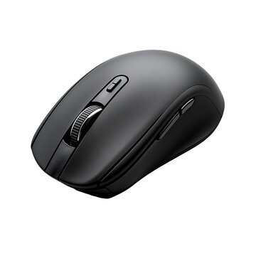 Ergonomic wireless mouse for computer pc laptop accessory  isolated on transparent background