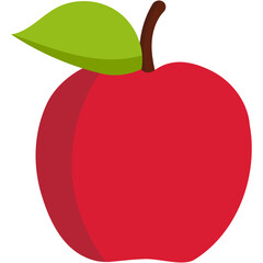 red apple vector illustration