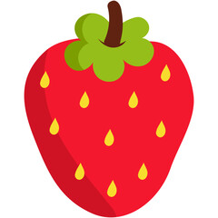 strawberry isolated on white background