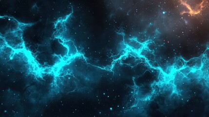 Vibrant cosmic energy in deep space.