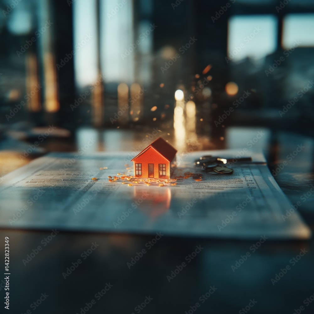 Aufkleber digital dreams and property realities cinematic mortgage journey visualizing modern homeownership th