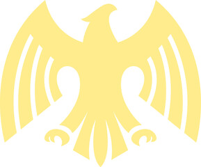 Fototapeta premium Silhouette Eagle Vector Design Element