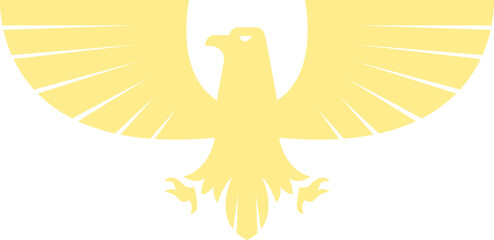 Obraz premium Silhouette Eagle Vector Design Element