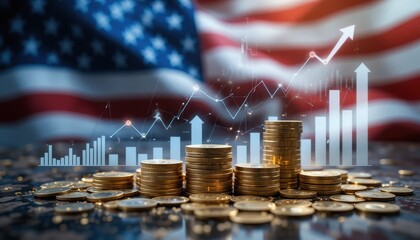 United States tariffs government import taxation,to increase the American economy.Industrial Tariffs growth.Import Trade Tariffs increase.Trade war policy in development.