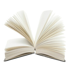 white book open isolate on transparency background