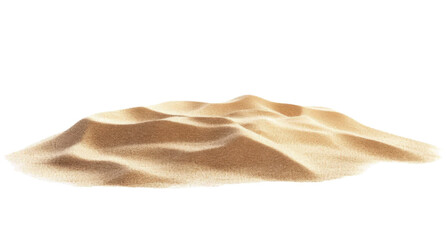 sand dune isolated on transparent background.
