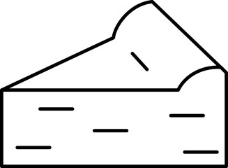 Cake Outline Icon Illustration Element