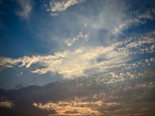 Celestial Sky: Radiant Sunset Cloud ExplosionRadiant Sunset Cloud Explosion in Hanoi, Vietnam