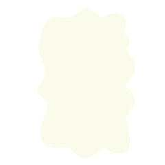Organic beige abstract shape with jagged wavy edges on white background. Perfect for creative layouts, vintage-inspired designs, modern templates, or unique digital mockups.