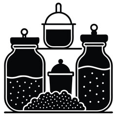 Glass Jar – Airtight Storage Container for Kitchen, Pantry & DIY Projects