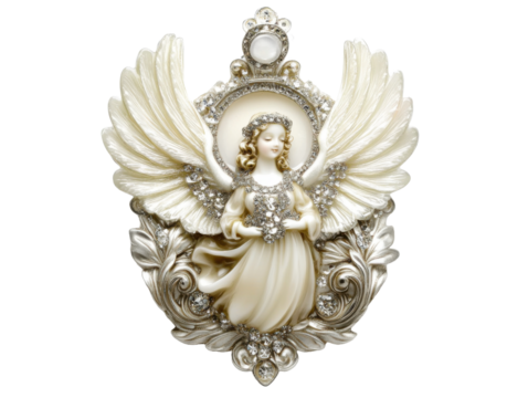 Angel wings isolated on white