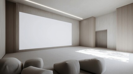 Modern minimalist presentation space