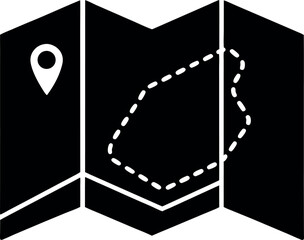 vector illustration of a black door