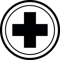medical cross icon vector illustration