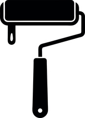 roller brush vector illustration