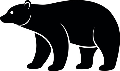 vector illustration of a black bear