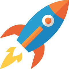 space rocket vector illustration