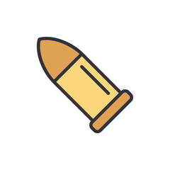 Bullet colored icons, minimalist vector illustration ,simple transparent graphic element .Isolated on white background