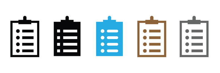 Fototapeta premium List icon Flat art illustration in&nbsp;outline .Vector Illustration .EPS 10 . 