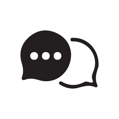 Comment icon vector symbol icon speech bubble icon discussion line icon in trendy flat design.talk message Bubble chat icon. vector illustration eps 10.