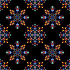 pattern batik flower damask ethnic boho ikat texture tribal geometric backgroun