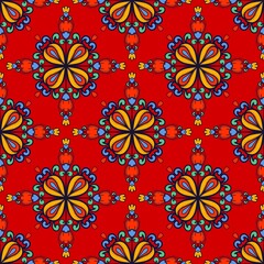 pattern batik flower damask ethnic boho ikat texture tribal geometric backgroun