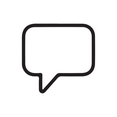 Naklejka premium Comment icon vector symbol icon speech bubble icon discussion line icon in trendy flat design.talk message Bubble chat icon. vector illustration eps 10.