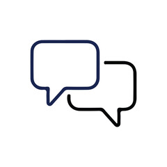 Comment icon vector symbol icon speech bubble icon discussion line icon in trendy flat design.talk message Bubble chat icon. vector illustration eps 10.