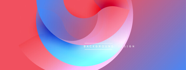 Abstract fluid shapes blend vibrant colors. Gradient transitions create dynamic composition. Modern design evokes energy, movement, visual appeal. Soft curves suggest flow, harmony.